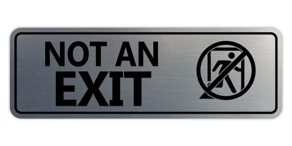Amazon.co.jp: Standard NOT A EXIT (Stick Man) サイン (つや消し